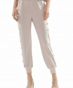 WHY DRESS Sales 3 Why Dress Pearl Trim Jogger Pants NEW ARRIVALS