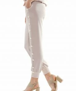 Why Dress Pearl Trim Jogger Pants NEW ARRIVALS