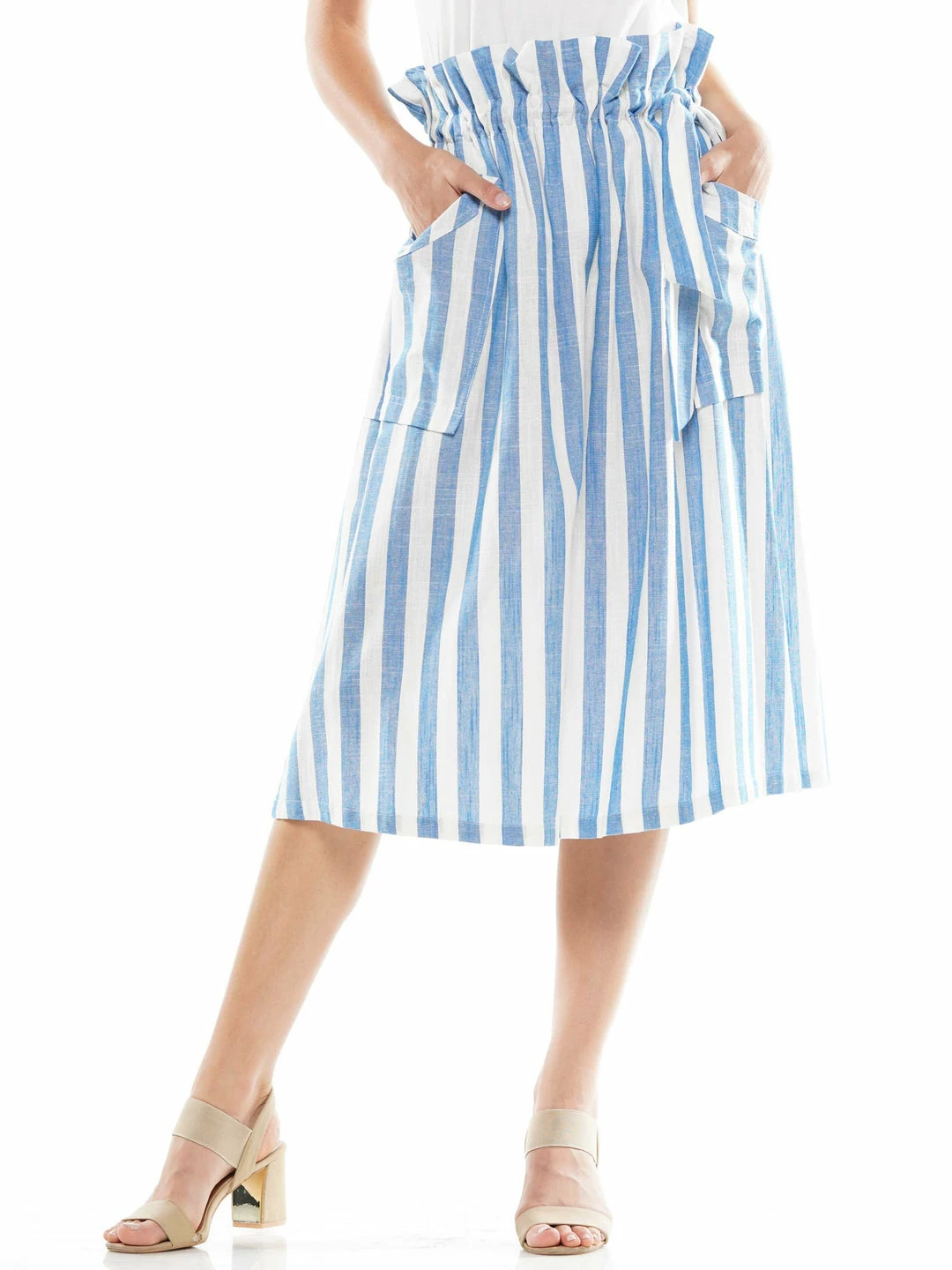 Why Dress SKIRTS Striped Pocket Midi Skirt 6 Why Dress SKIRTS Striped Pocket Midi Skirt