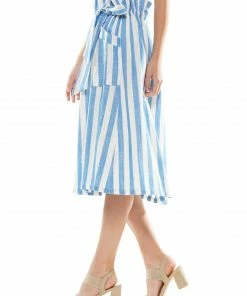 Why Dress SKIRTS Striped Pocket Midi Skirt 12 Why Dress SKIRTS Striped Pocket Midi Skirt