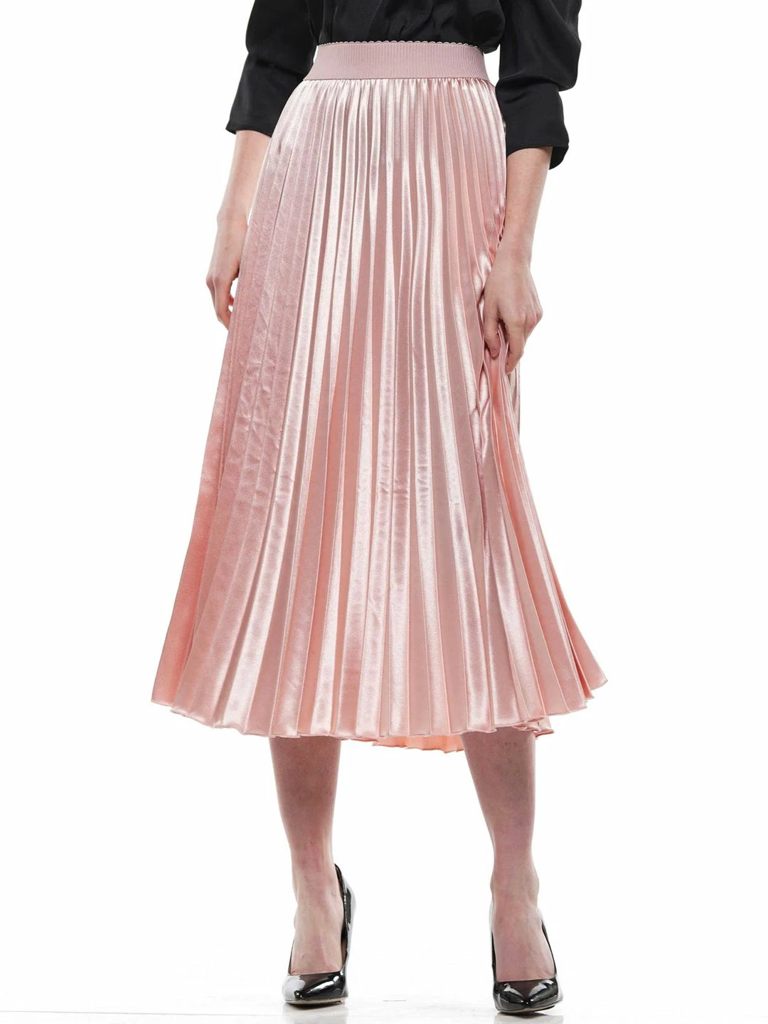Why Dress SKIRTS Metallic Pleated Skirt 3 Why Dress SKIRTS Metallic Pleated Skirt