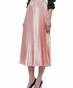 Why Dress SKIRTS Metallic Pleated Skirt