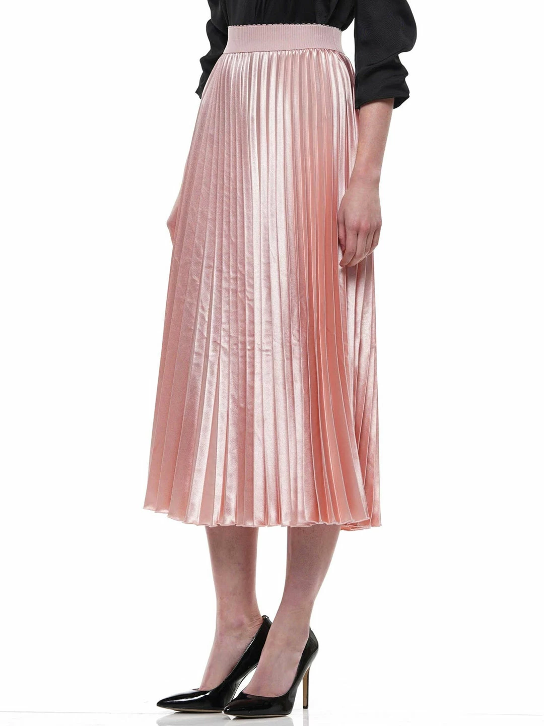Why Dress SKIRTS Metallic Pleated Skirt 4 Why Dress SKIRTS Metallic Pleated Skirt