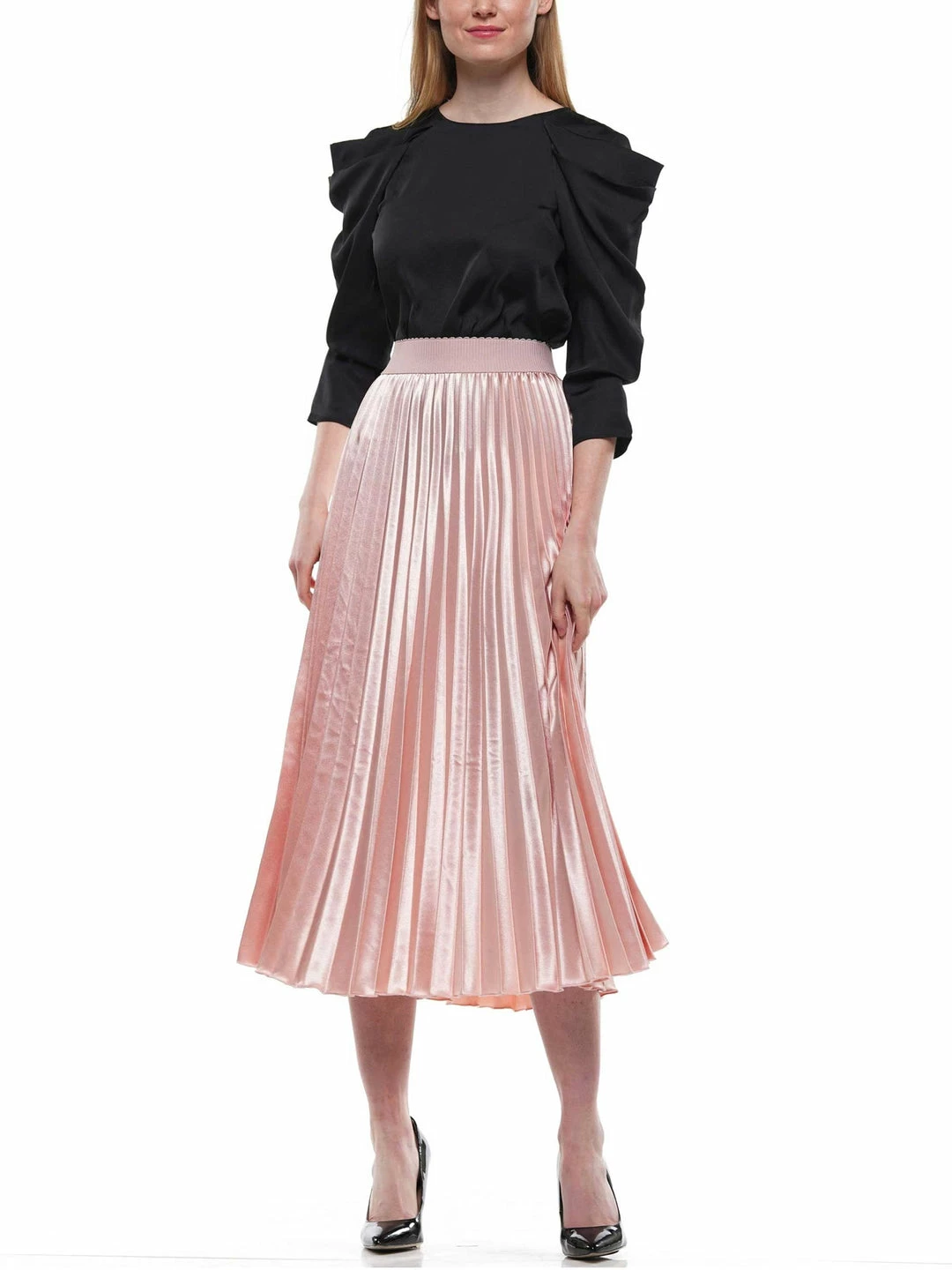 Why Dress SKIRTS Metallic Pleated Skirt 6 Why Dress SKIRTS Metallic Pleated Skirt