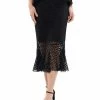 Why Dress Body Skimming Mermaid Hem Midi Skirt
