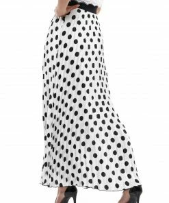 Why Dress Polka Dot Pleated Maxi Skirt