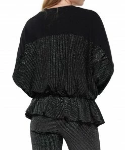 Why Dress Dolman Sleeve Ruffle Sweater