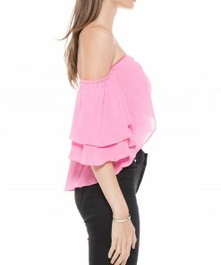 Why Dress BLOUSES Off-shoulder High-low Top