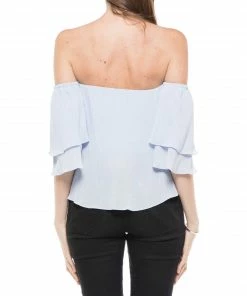 Why Dress BLOUSES Off-shoulder High-low Top 16 Why Dress BLOUSES Off-shoulder High-low Top