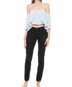 Why Dress BLOUSES Off-shoulder High-low Top 17 Why Dress BLOUSES Off-shoulder High-low Top