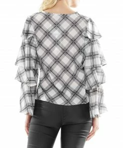 Why Dress Layered Sleeve Printed Blouse 8 Why Dress Layered Sleeve Printed Blouse