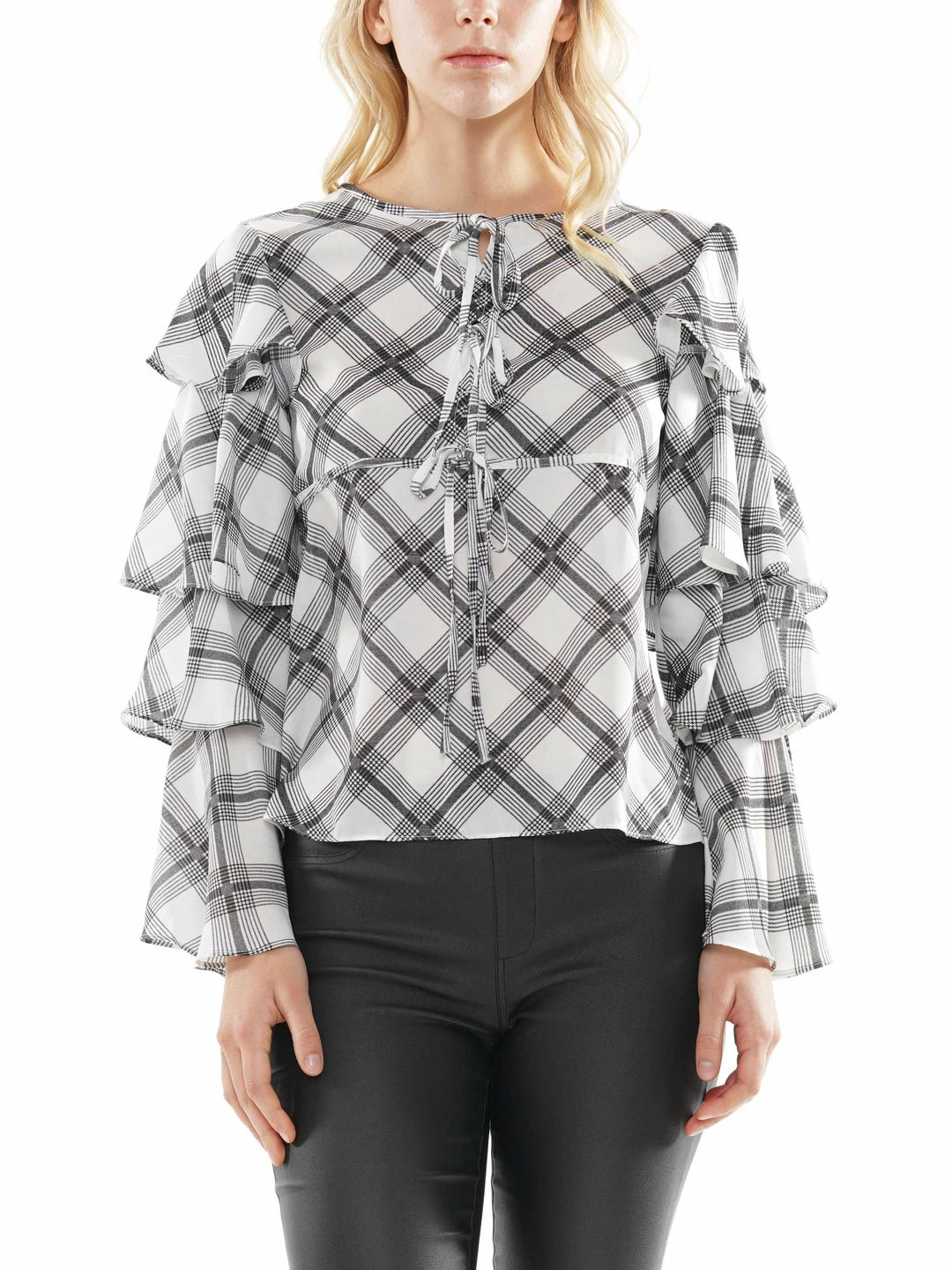 Why Dress Layered Sleeve Printed Blouse 3 Why Dress Layered Sleeve Printed Blouse