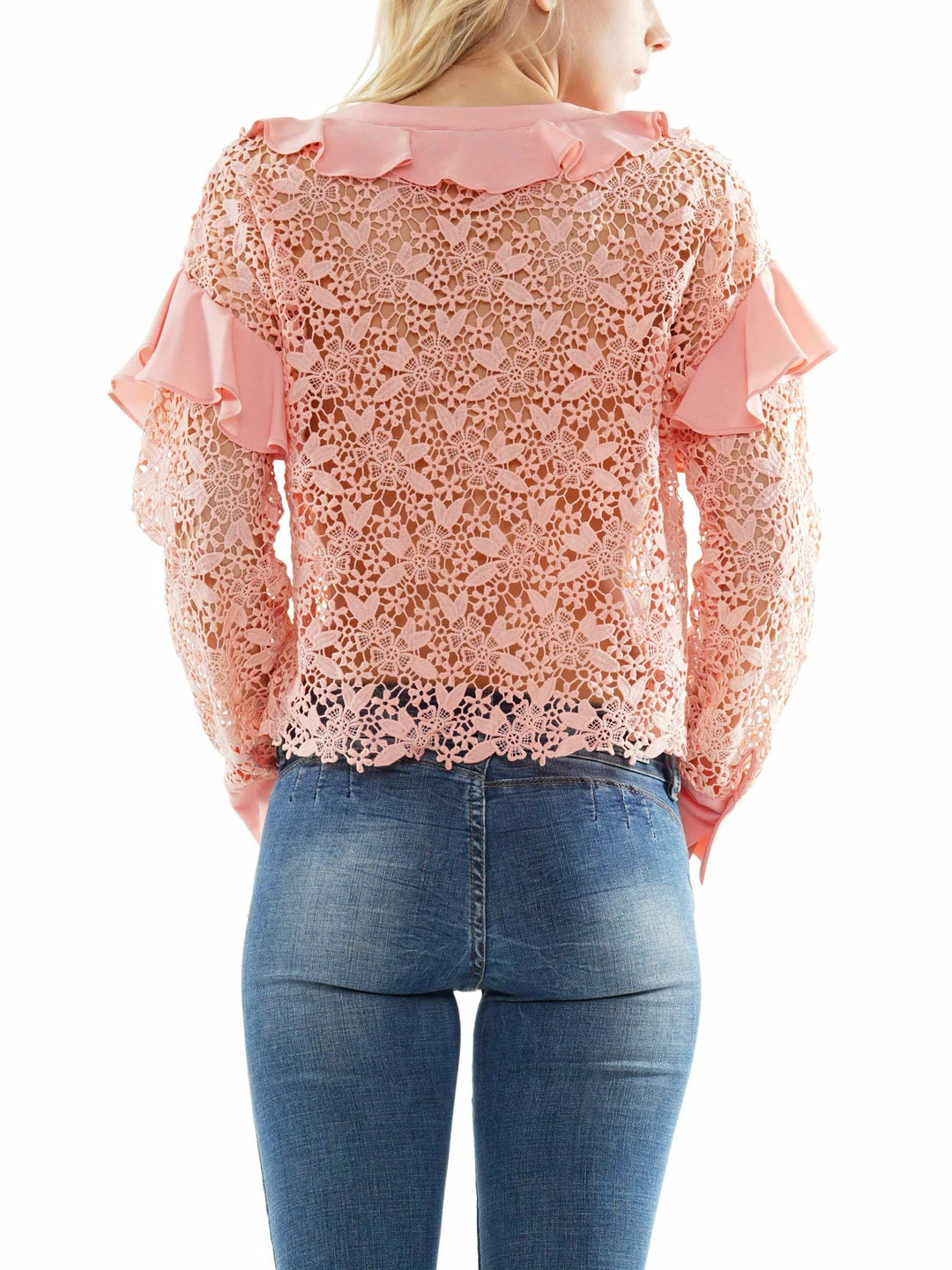 Why Dress Lace Lotus Leaf Long Sleeve Blouse NEW ARRIVALS 5 Why Dress Lace Lotus Leaf Long Sleeve Blouse NEW ARRIVALS