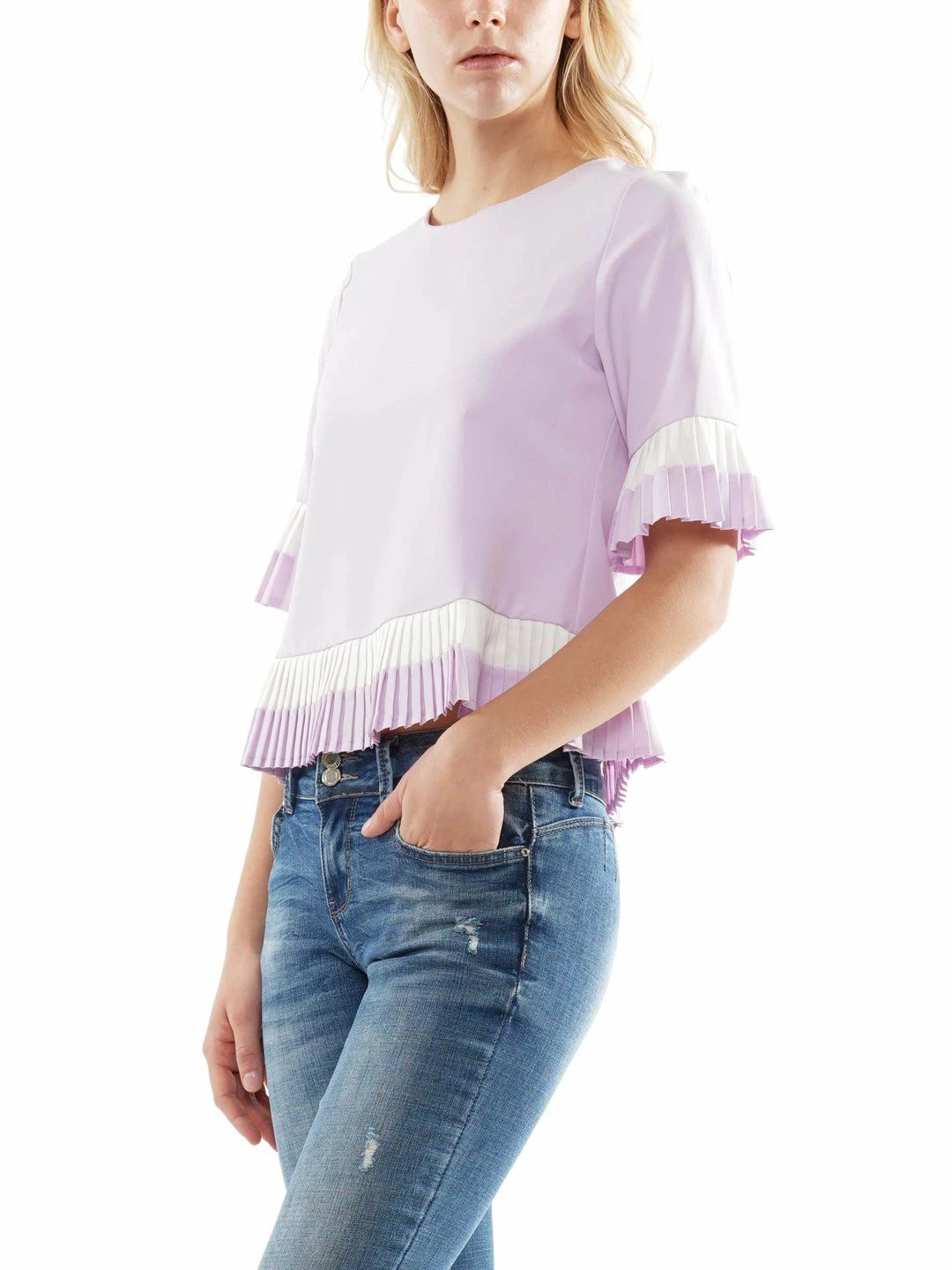 Why Dress NEW ARRIVALS Crepe Pleats Blouse 4 Why Dress NEW ARRIVALS Crepe Pleats Blouse
