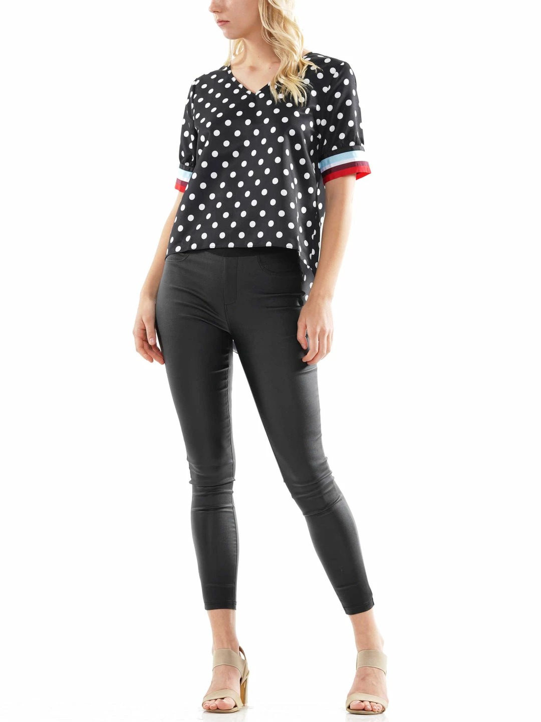 Why Dress Polka Dot V-neck Top NEW ARRIVALS 14 Why Dress Polka Dot V-neck Top NEW ARRIVALS
