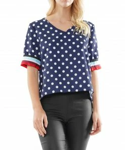 Why Dress Polka Dot V-neck Top NEW ARRIVALS 18 Why Dress Polka Dot V-neck Top NEW ARRIVALS