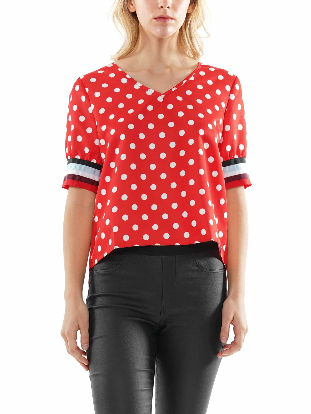 Why Dress Polka Dot V-neck Top NEW ARRIVALS 3 Why Dress Polka Dot V-neck Top NEW ARRIVALS