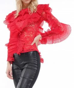 Why Dress BEST SELLER Lace Ruffle Detail Blouse Top 19 Why Dress BEST SELLER Lace Ruffle Detail Blouse Top