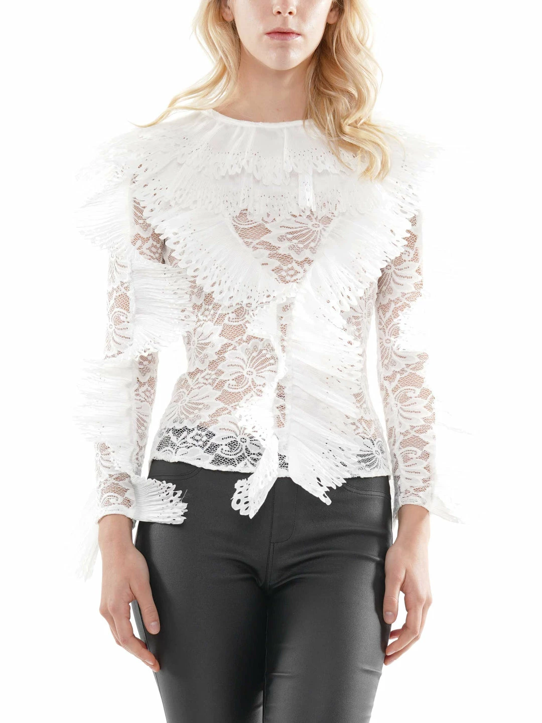Why Dress BEST SELLER Lace Ruffle Detail Blouse Top 10 Why Dress BEST SELLER Lace Ruffle Detail Blouse Top