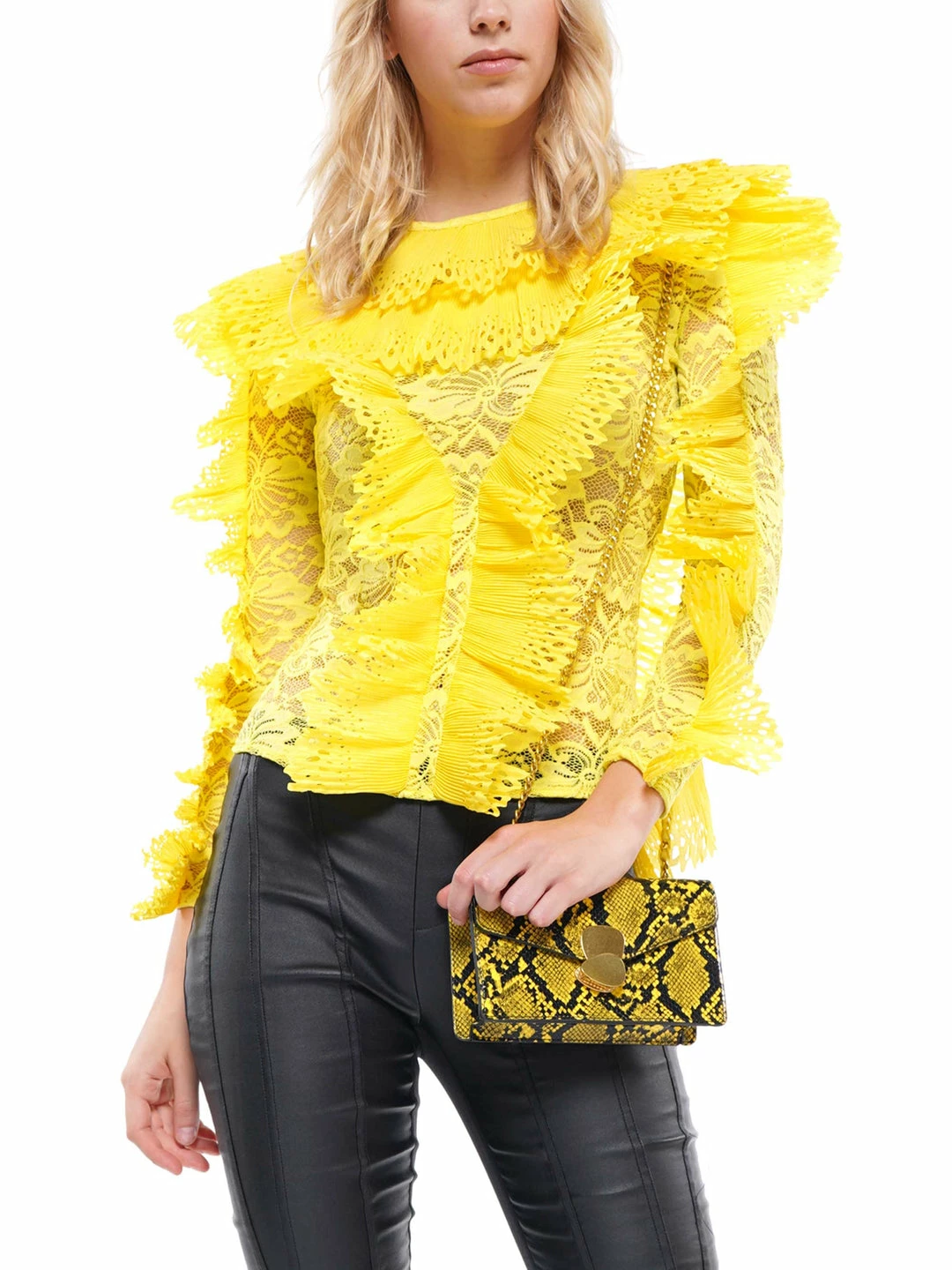 Why Dress BEST SELLER Lace Ruffle Detail Blouse Top 3 Why Dress BEST SELLER Lace Ruffle Detail Blouse Top