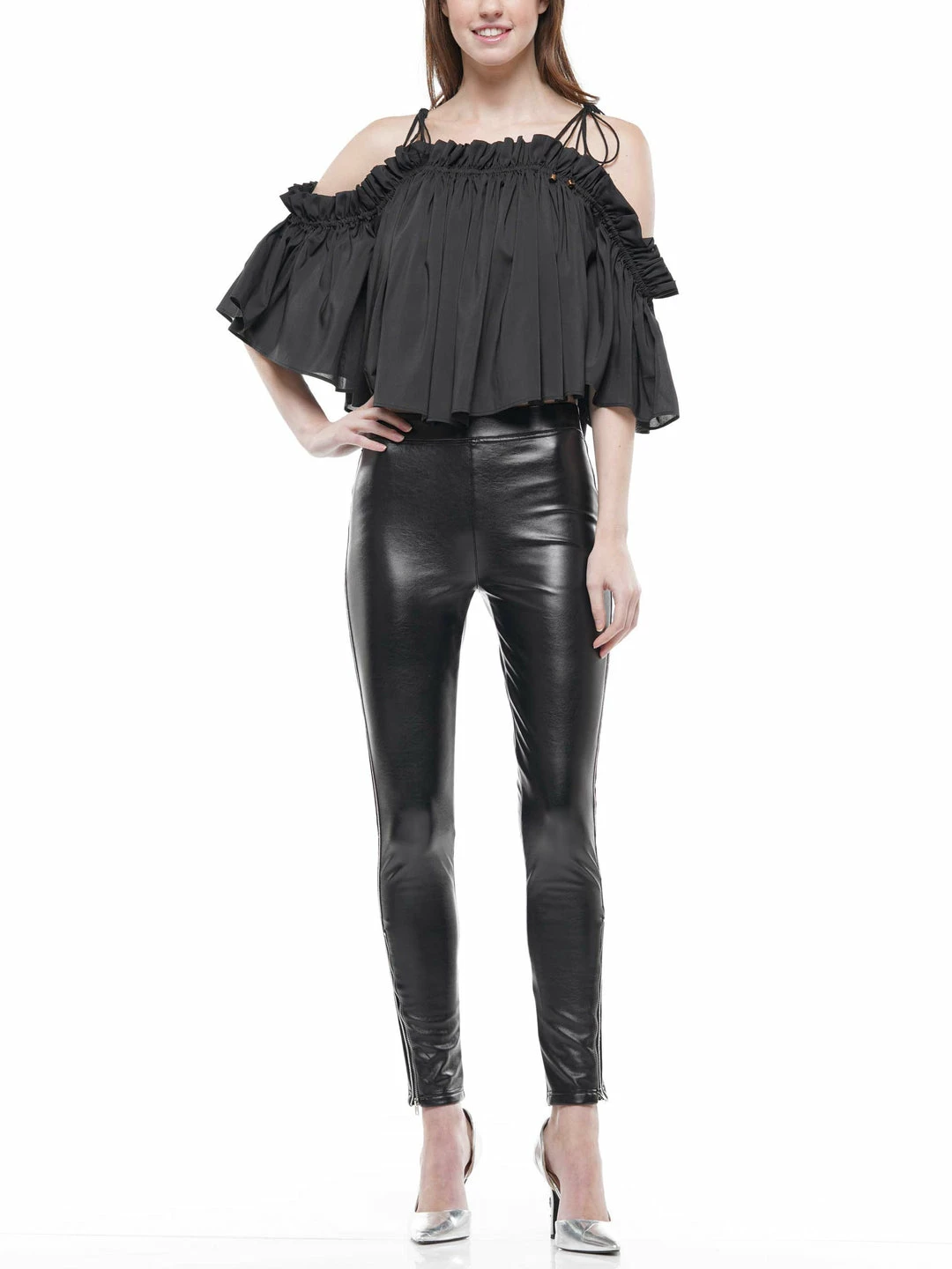 Why Dress Off-shoulder Shirred Top TOPS 6 Why Dress Off-shoulder Shirred Top TOPS