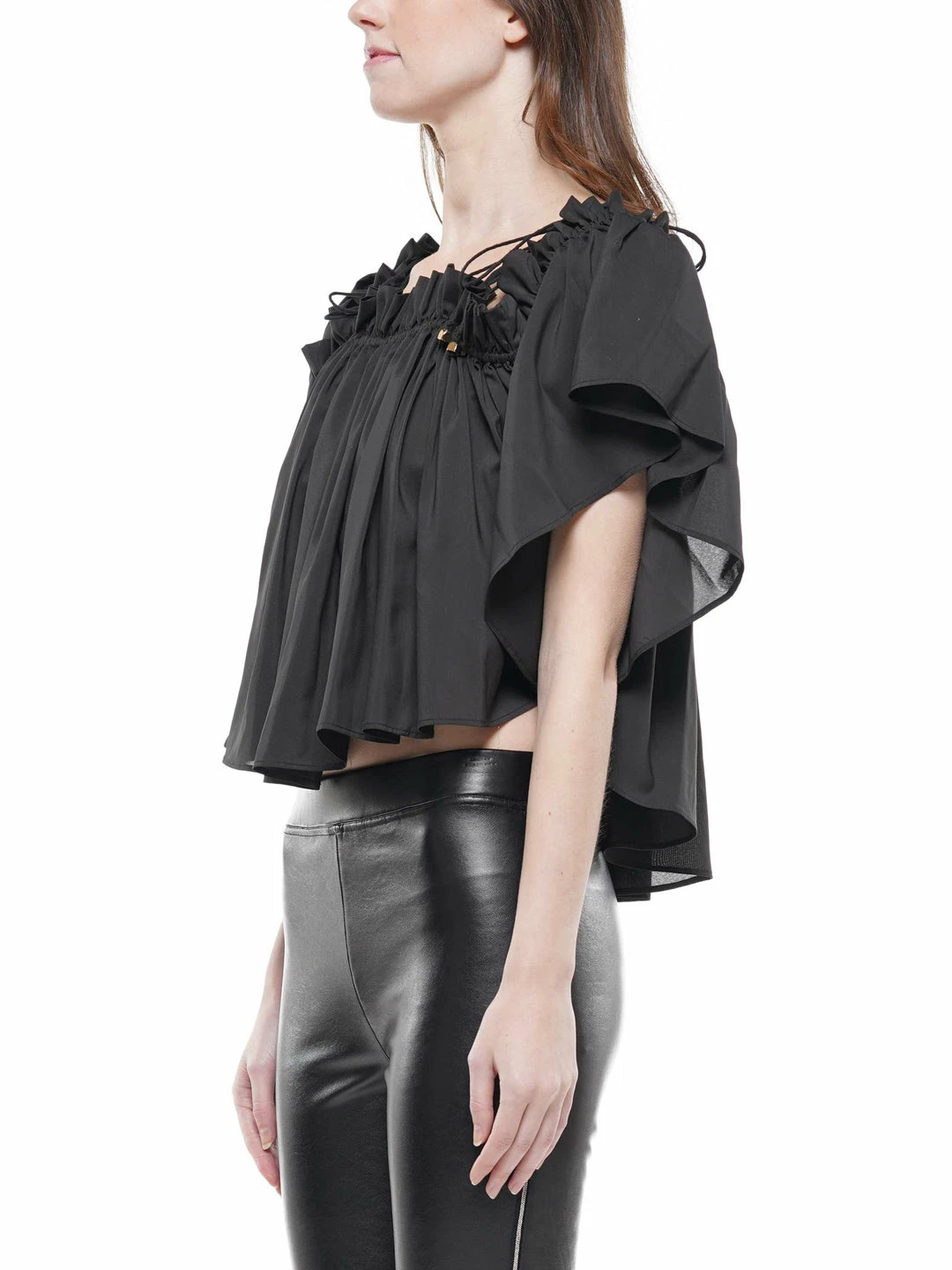 Why Dress Off-shoulder Shirred Top TOPS 4 Why Dress Off-shoulder Shirred Top TOPS