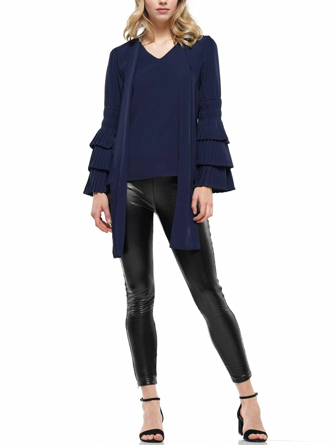 Why Dress Tie Neck And Pleated Sleeve Top BEST SELLER 14 Why Dress Tie Neck And Pleated Sleeve Top BEST SELLER