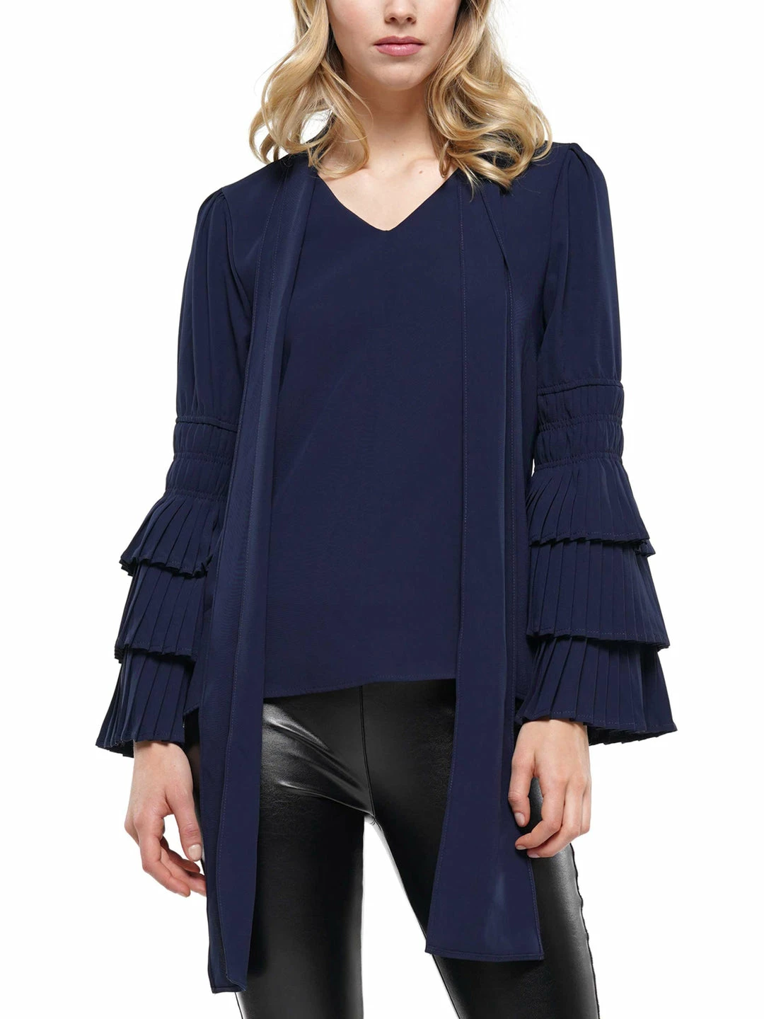 Why Dress Tie Neck And Pleated Sleeve Top BEST SELLER 11 Why Dress Tie Neck And Pleated Sleeve Top BEST SELLER