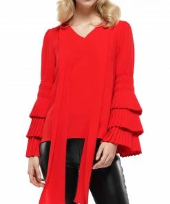 Why Dress Tie Neck And Pleated Sleeve Top BEST SELLER 18 Why Dress Tie Neck And Pleated Sleeve Top BEST SELLER