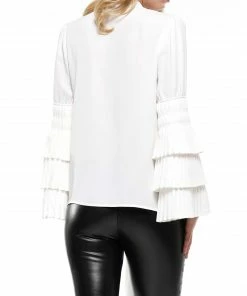 Why Dress Tie Neck And Pleated Sleeve Top BEST SELLER 16 Why Dress Tie Neck And Pleated Sleeve Top BEST SELLER