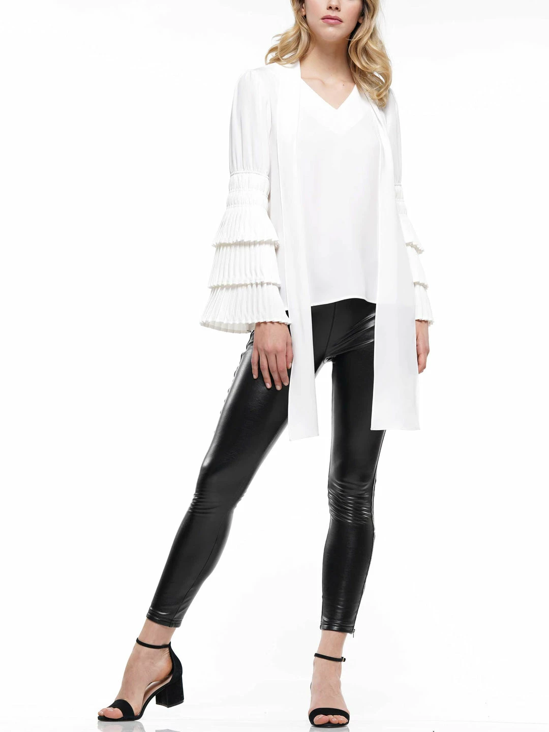 Why Dress Tie Neck And Pleated Sleeve Top BEST SELLER 6 Why Dress Tie Neck And Pleated Sleeve Top BEST SELLER