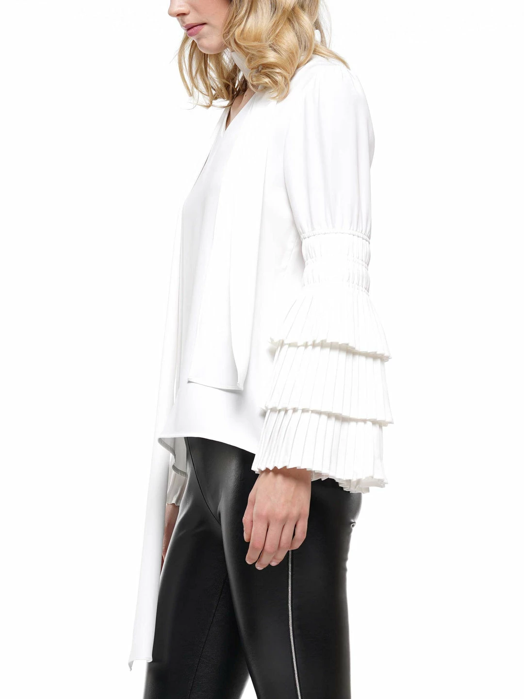 Why Dress Tie Neck And Pleated Sleeve Top BEST SELLER 4 Why Dress Tie Neck And Pleated Sleeve Top BEST SELLER