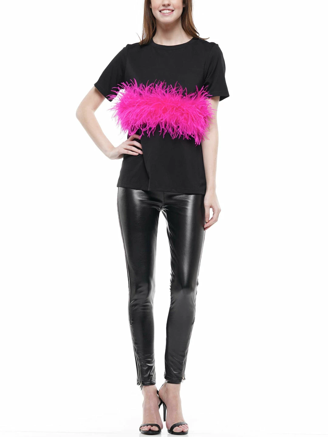 Why Dress Ostrich Feather T-shirt 6 Why Dress Ostrich Feather T-shirt