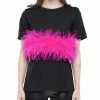 Why Dress Ostrich Feather T-shirt 1 Why Dress Ostrich Feather T-shirt
