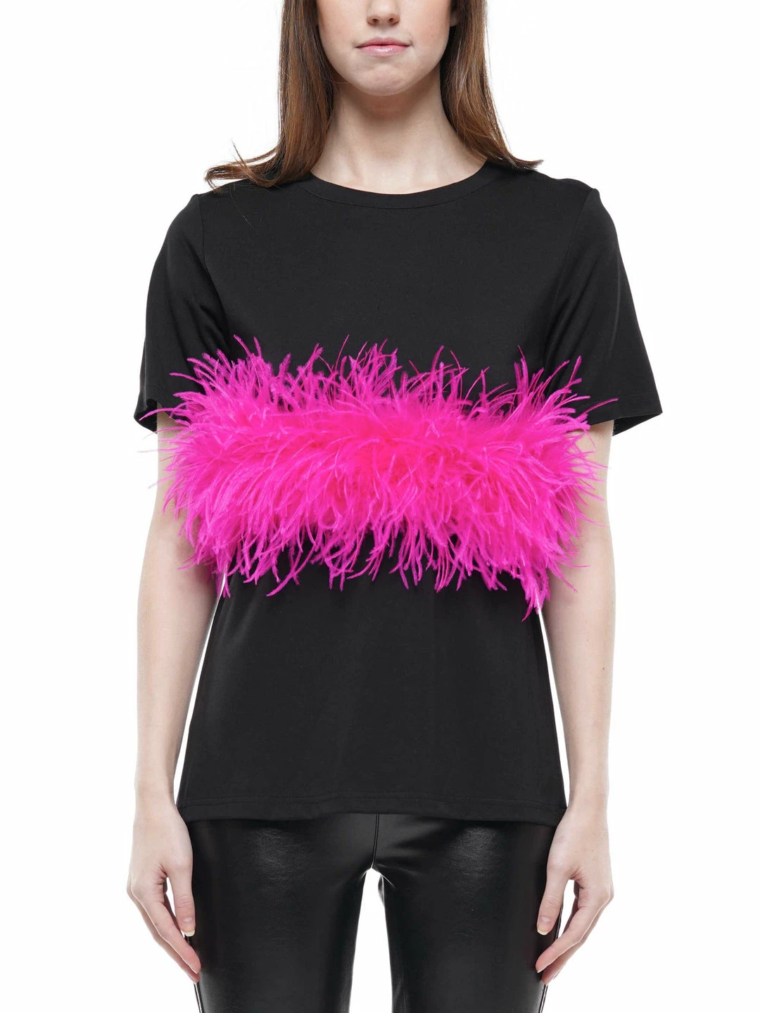 Why Dress Ostrich Feather T-shirt 3 Why Dress Ostrich Feather T-shirt