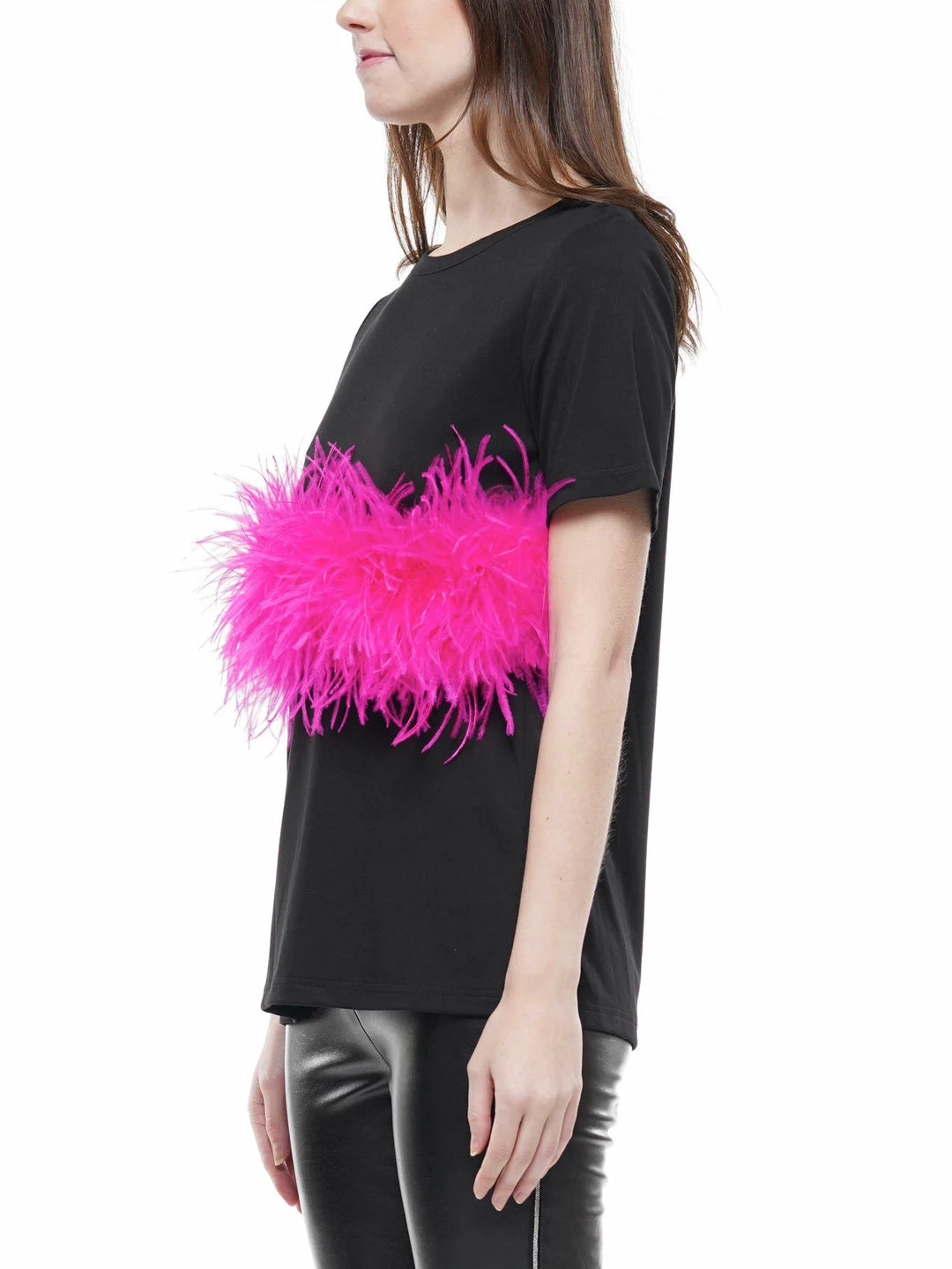Why Dress Ostrich Feather T-shirt 4 Why Dress Ostrich Feather T-shirt