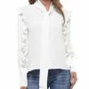 Why Dress Ruffle Bishop Sleeve Blouse 2 Why Dress Ruffle Bishop Sleeve Blouse