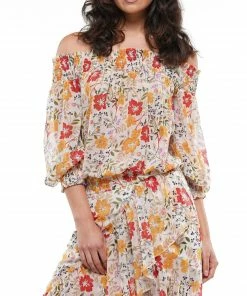 Why Dress Floral Off The Shoulder Top TOPS