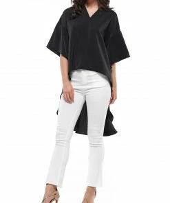 Why Dress V-neck High-low Top 23 Why Dress V-neck High-low Top