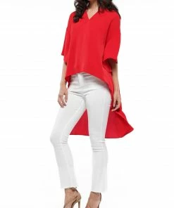 Why Dress V-neck High-low Top 18 Why Dress V-neck High-low Top