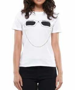 WHY DRESS Sales 29 Why Dress Basic T-shirt Featuring Screen Print