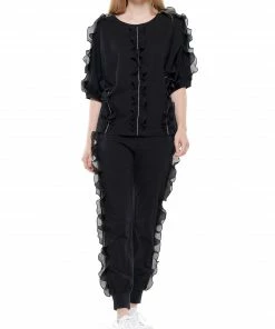 Why Dress Ruffled Pullover Top