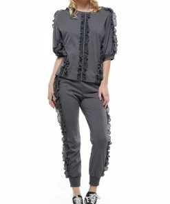 Why Dress BOTTOMS Ruffled Jogger Pants 21 Why Dress BOTTOMS Ruffled Jogger Pants