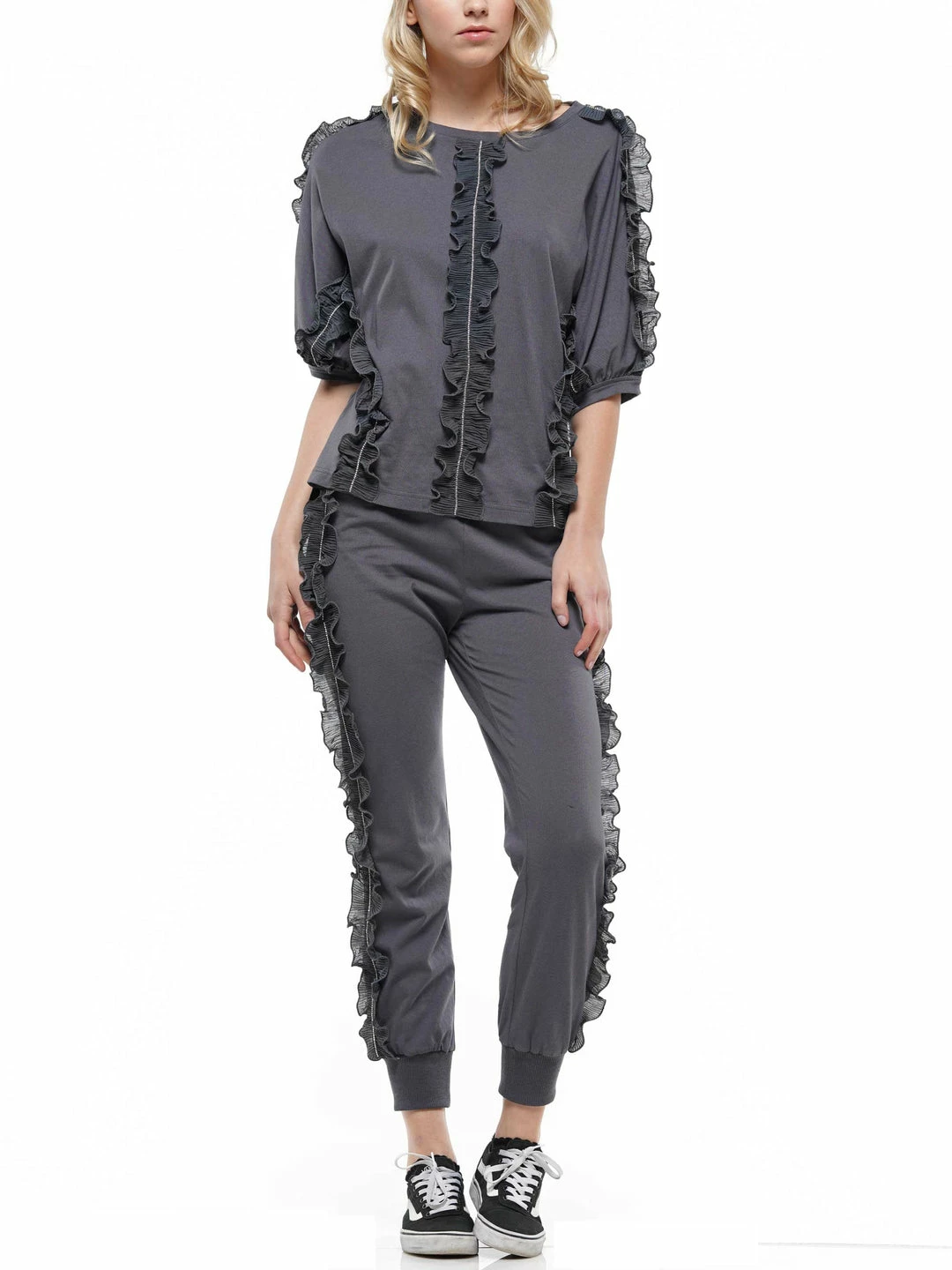 Why Dress BOTTOMS Ruffled Jogger Pants 10 Why Dress BOTTOMS Ruffled Jogger Pants
