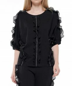 Why Dress Ruffled Pullover Top