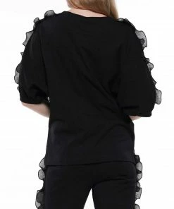 Why Dress Ruffled Pullover Top