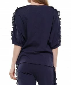 Why Dress Ruffled Pullover Top