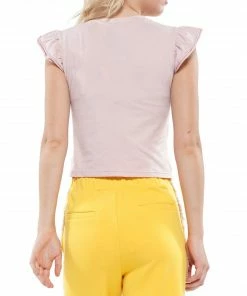 Why Dress Perfume Bottle Patch With Flutter Sleeve Body TOPS 8 Why Dress Perfume Bottle Patch With Flutter Sleeve Body TOPS