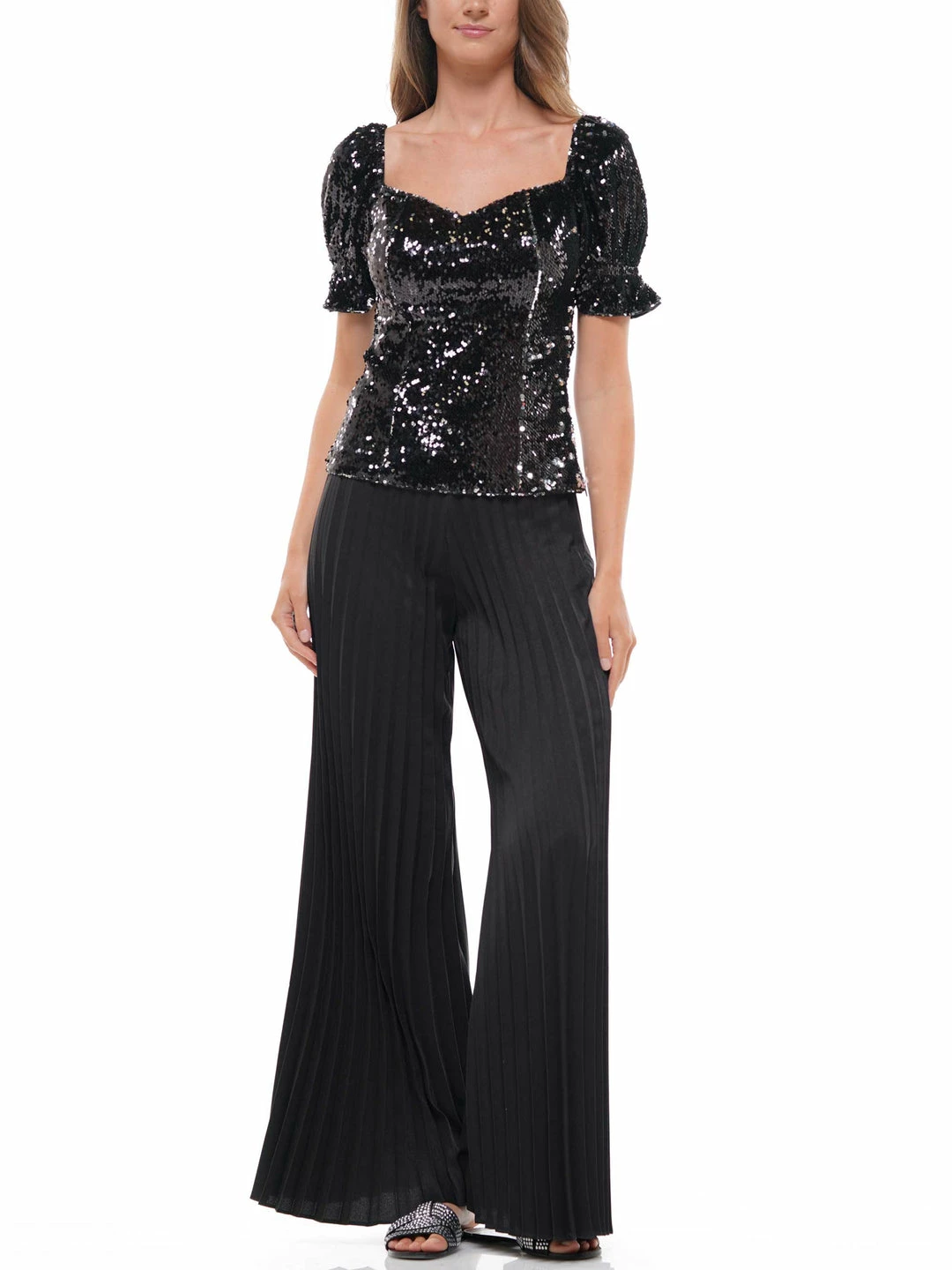 Why Dress TOPS Sequin Puff Sleeve Top 6 Why Dress TOPS Sequin Puff Sleeve Top