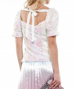 Why Dress TOPS Sequin Puff Sleeve Top 16 Why Dress TOPS Sequin Puff Sleeve Top
